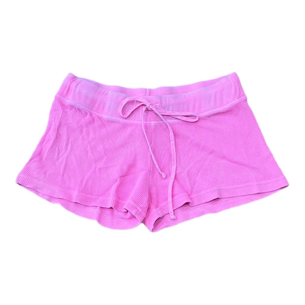 Hard Tail Washed Hot Pink Waffle Shorts